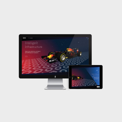 The Intelligent Infrastructure website on desktop and tablet.